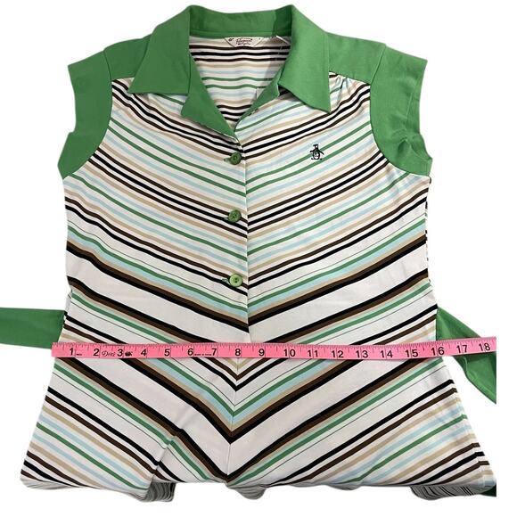 An Original Penguin by Munsingwear Striped Dress Size 8 Retro Golf Tennis NWT - Picture 8 of 12